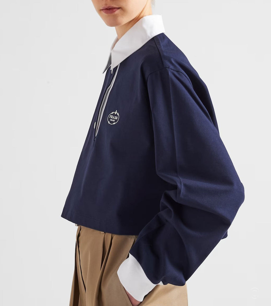 Jersey Polo Sweatshirt PRA1290W