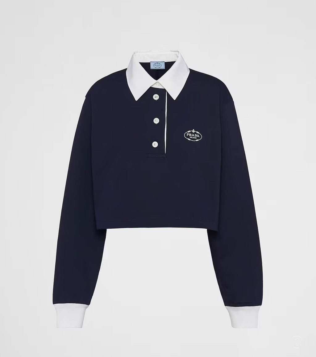 Jersey Polo Sweatshirt PRA1290W