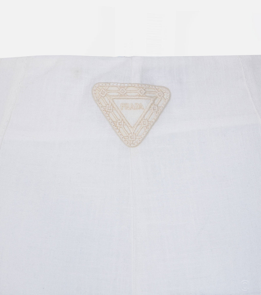 High Waist Trousers with Decorative Ties