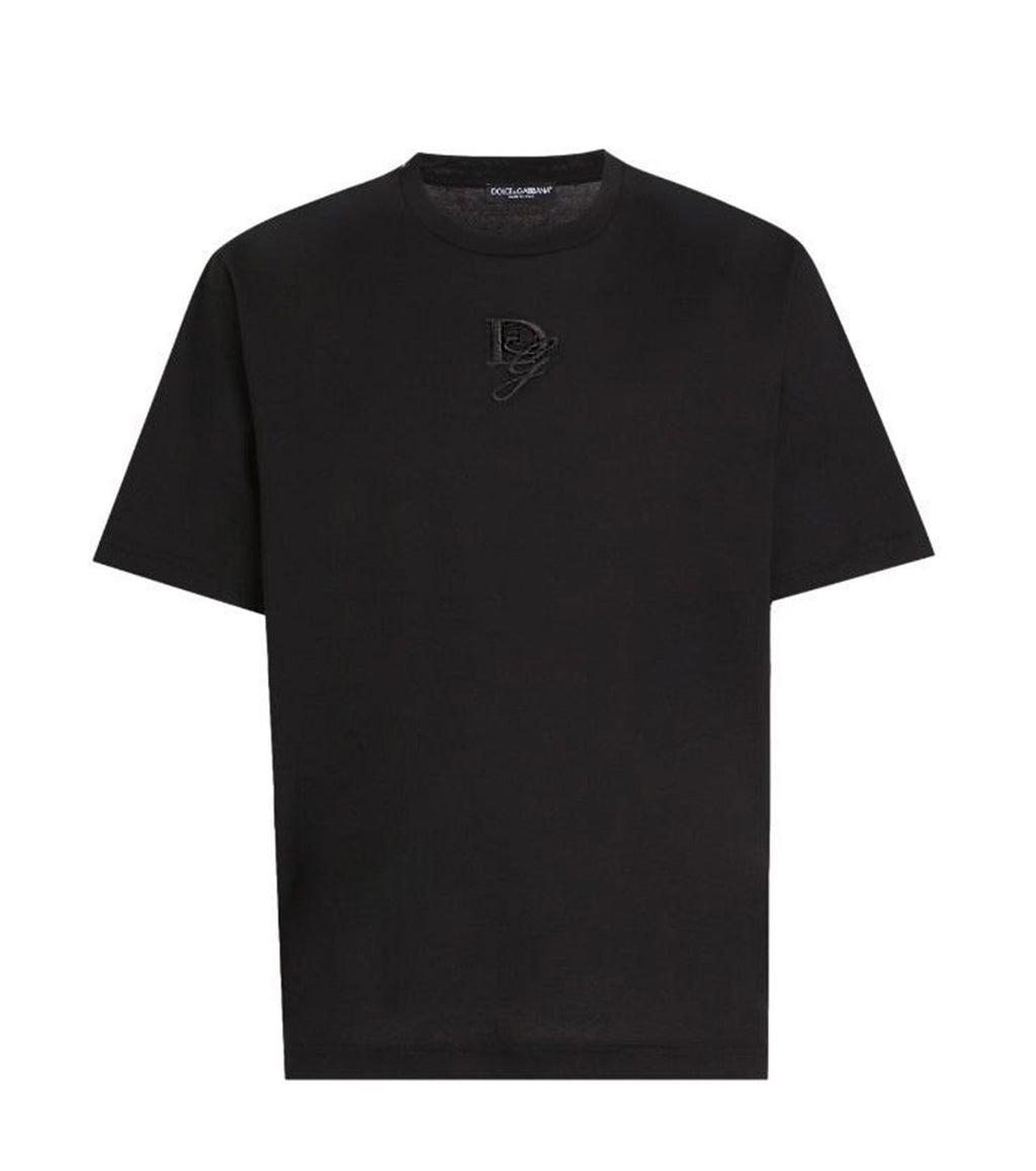 Cotton T-Shirt With Logo Embroidery GBB7096