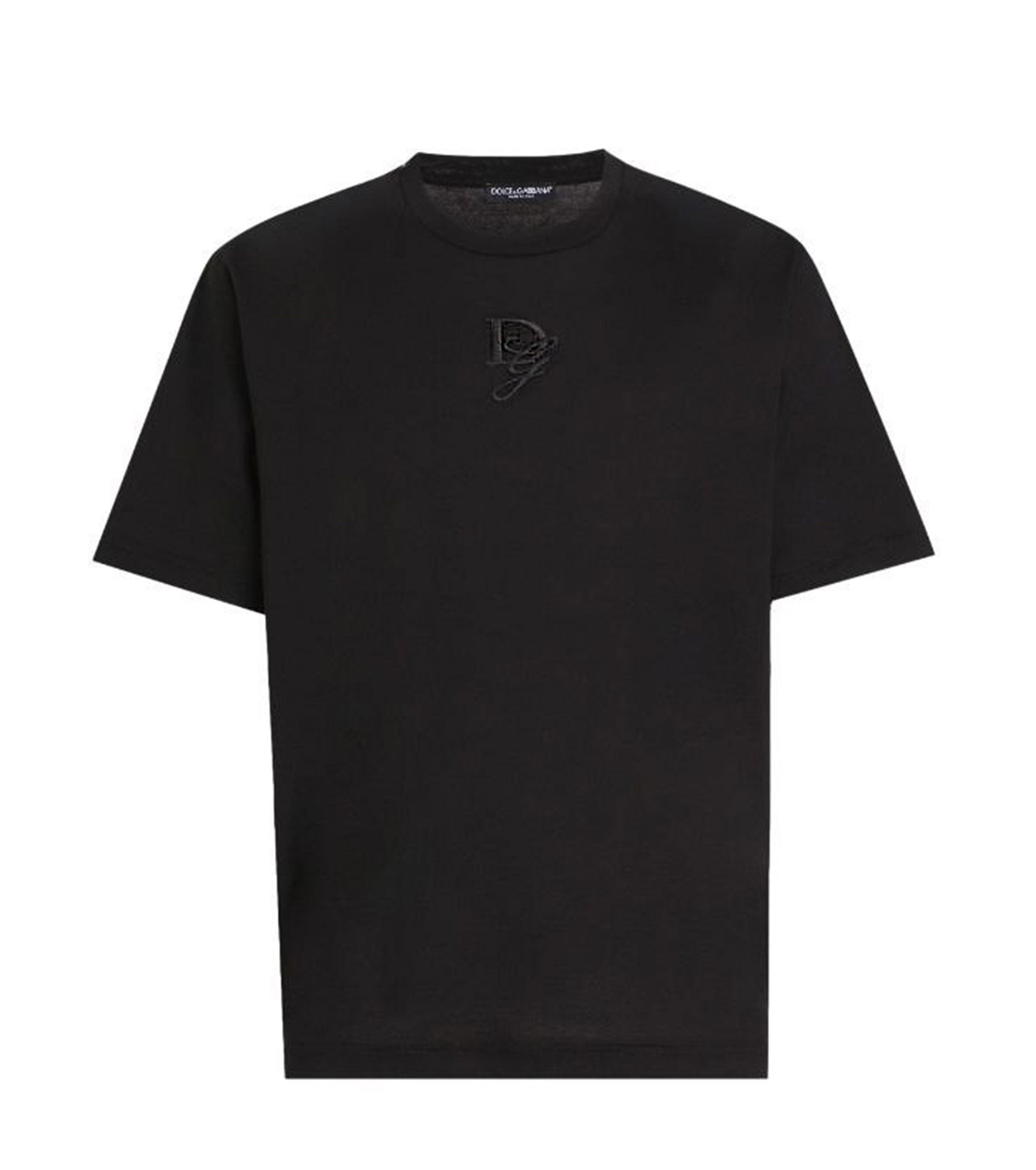 Cotton T-Shirt With Logo Embroidery GBB7096