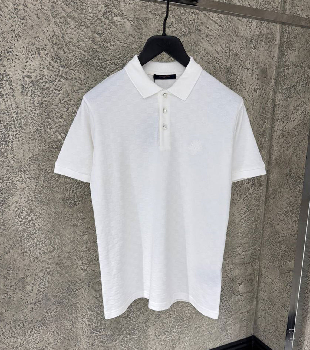 Damier Signature Polo Shirt S25-LV69