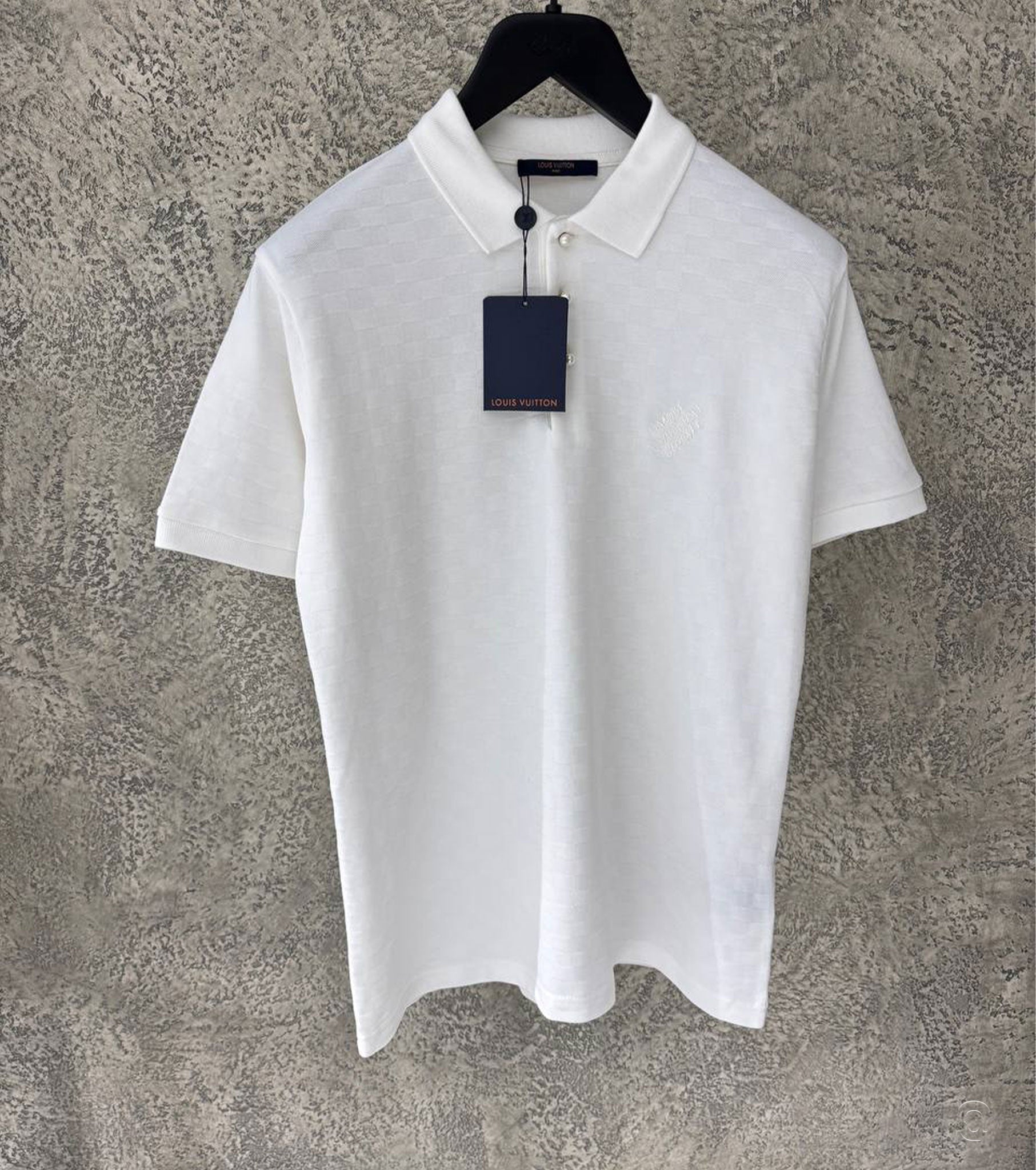 Damier Signature Polo Shirt S25-LV69