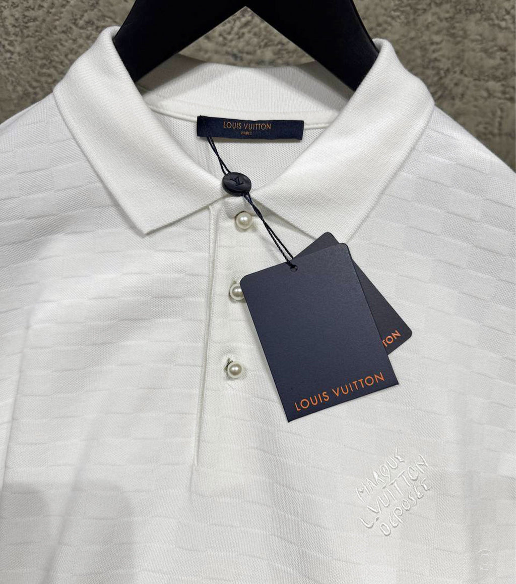 Damier Signature Polo Shirt S25-LV69