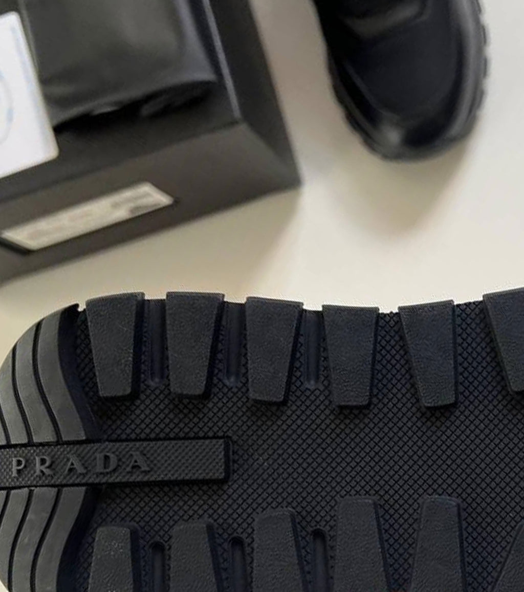 Brushed Leather Sneakers