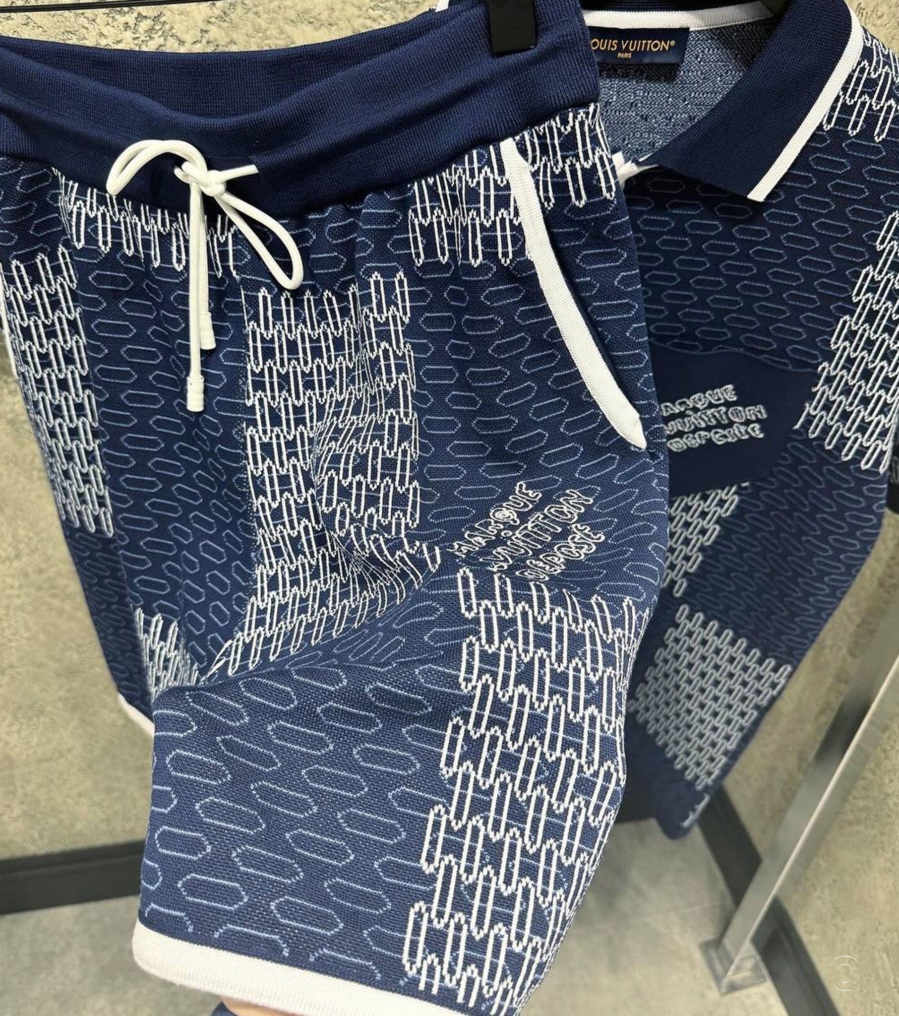 Damier Jacquard Bermuda Shorts