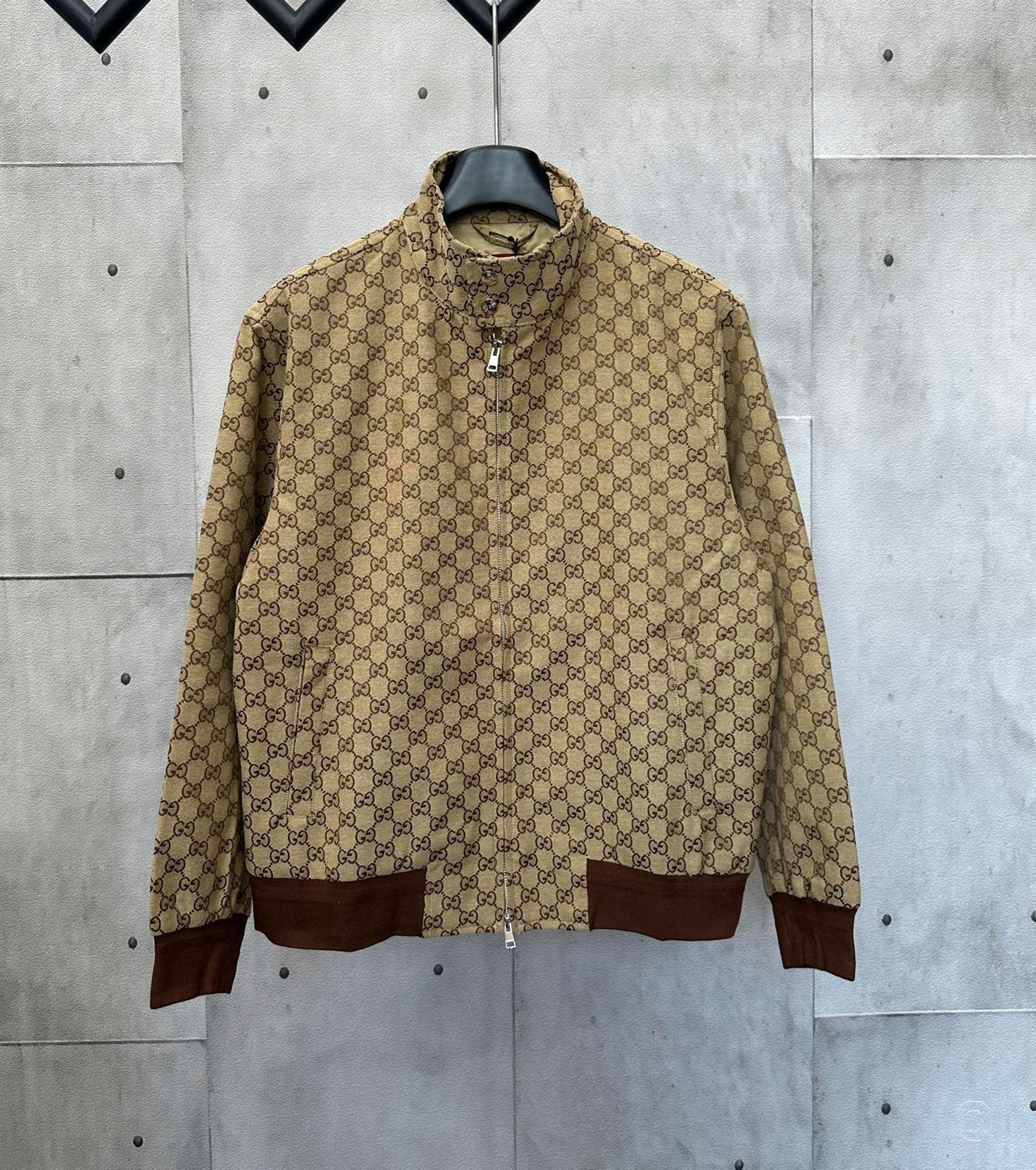 GG canvas bomber jacket