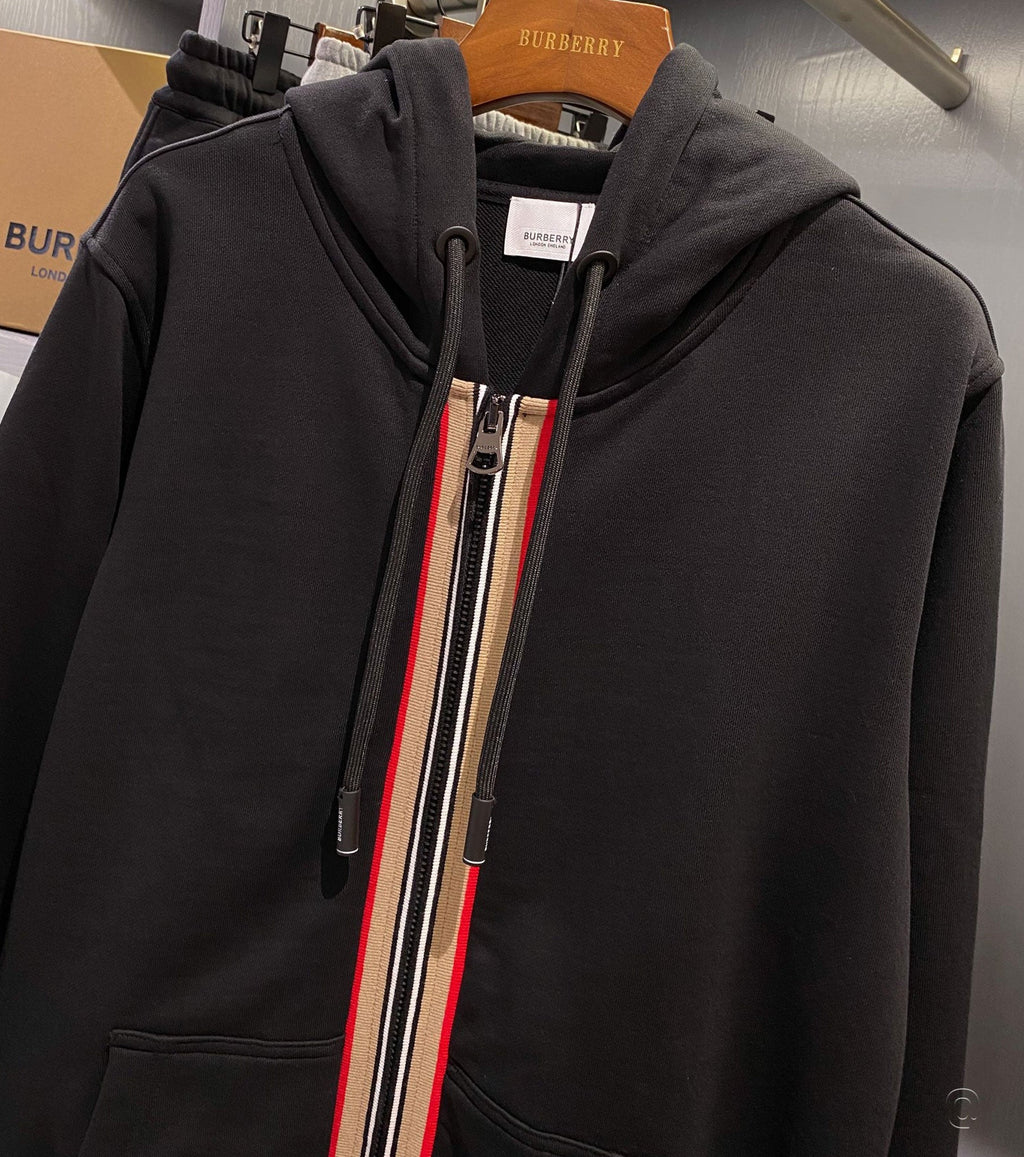 Icon Stripe Zip Hoodie