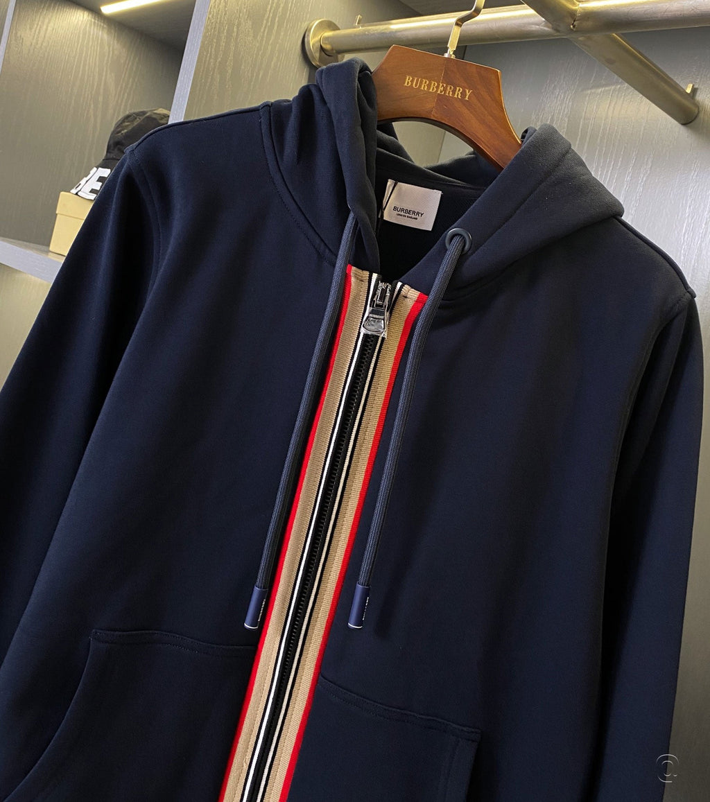Icon Stripe Zip Hoodie
