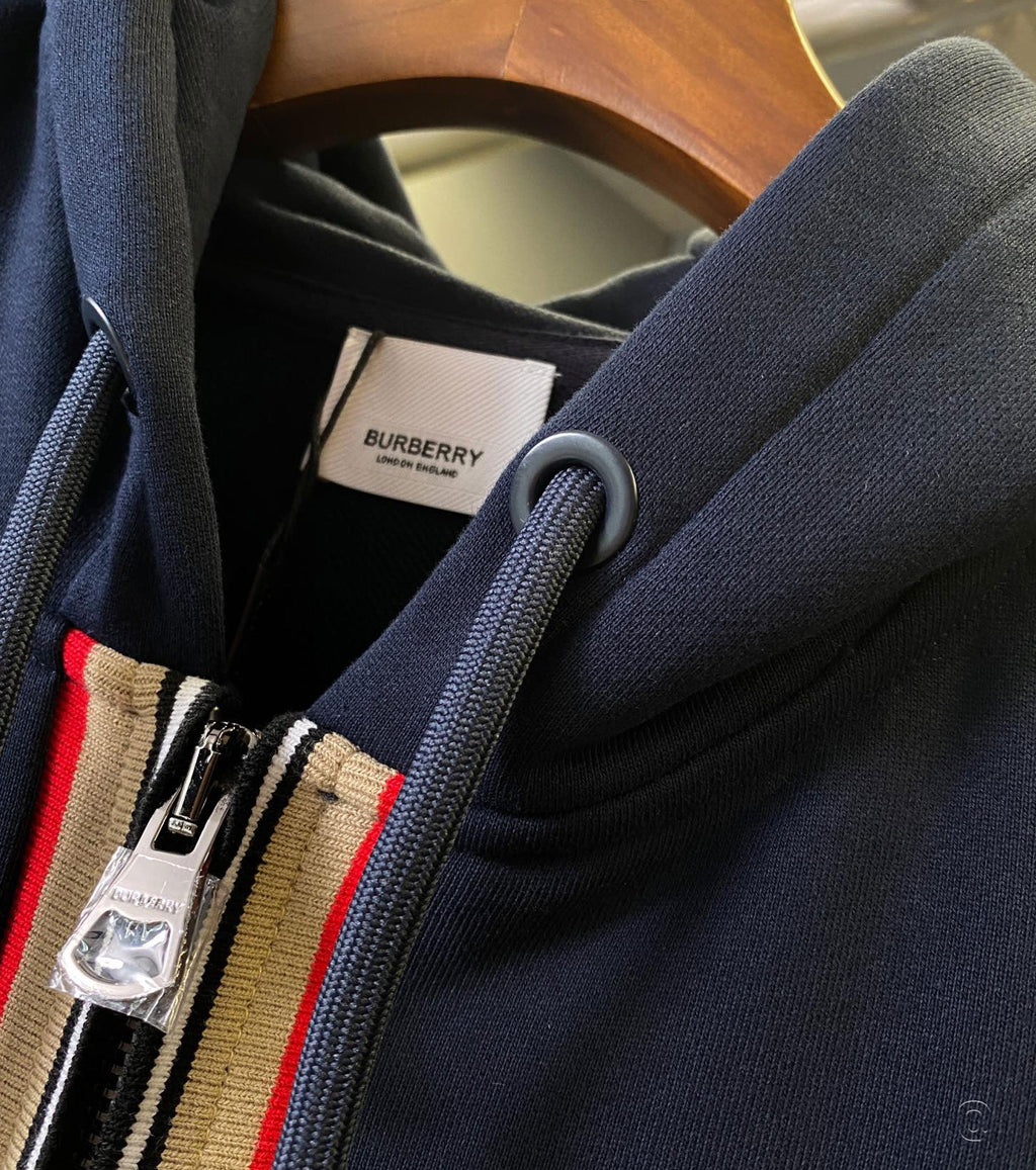 Icon Stripe Zip Hoodie