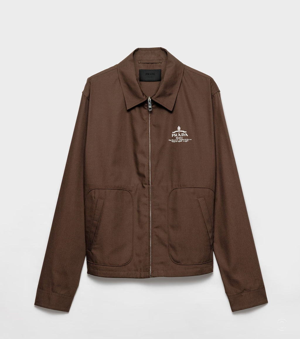 Cotton blend blouson jacket PRA8114