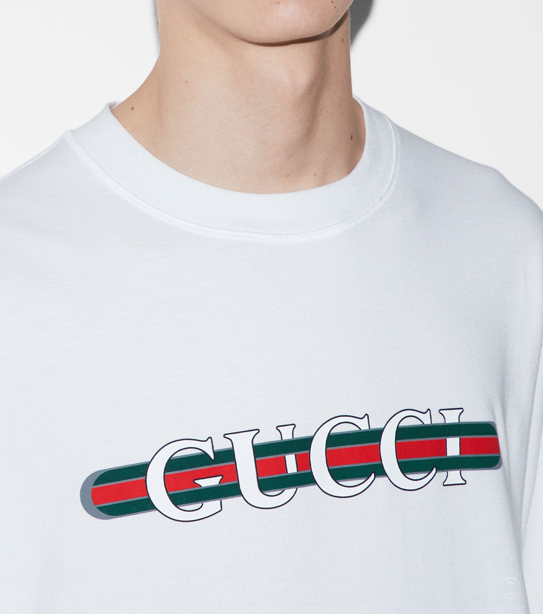 Cotton Jersey T-Shirt with Print GC1071