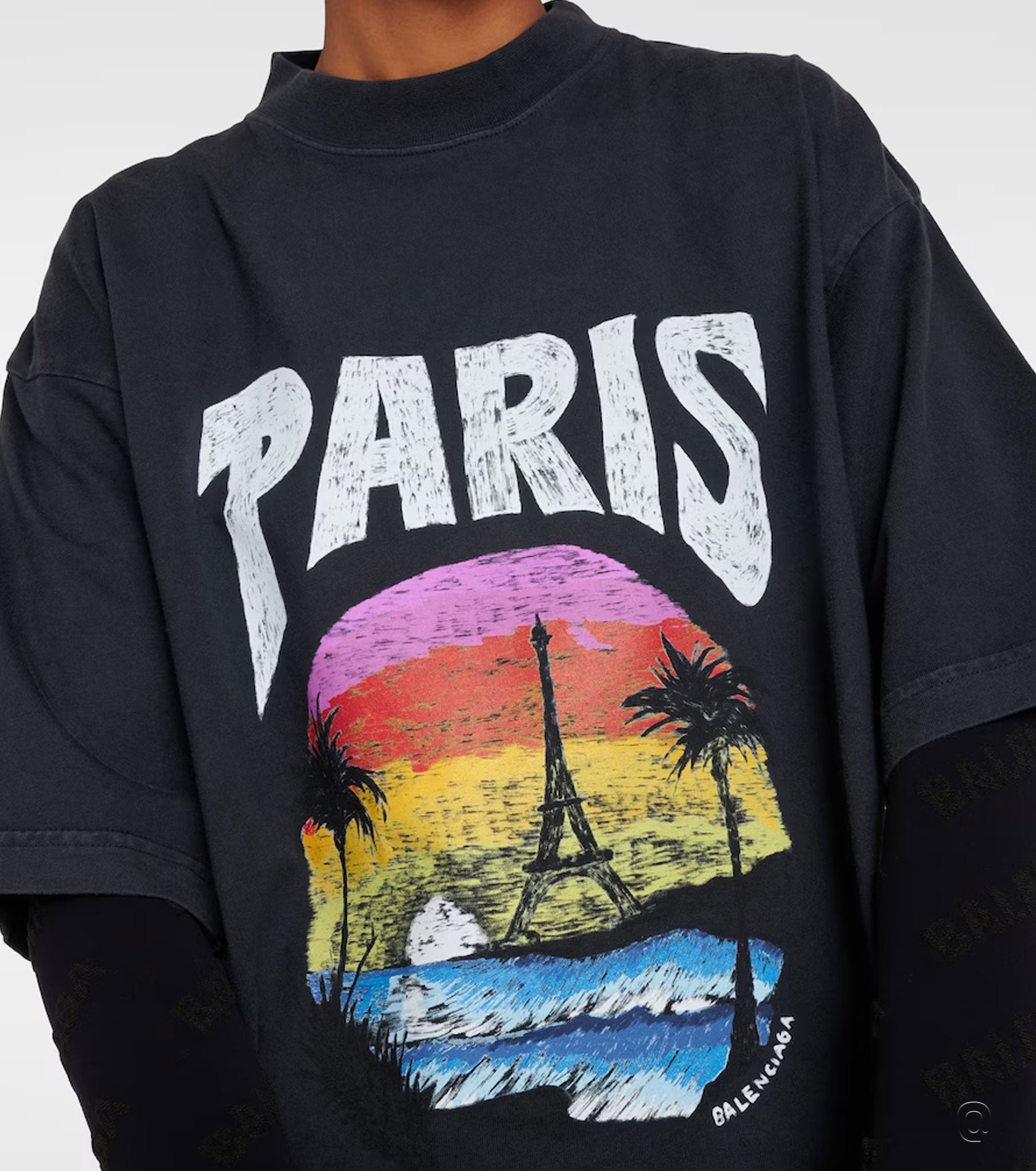 Tropical Paris T-Shirt BLC1022W