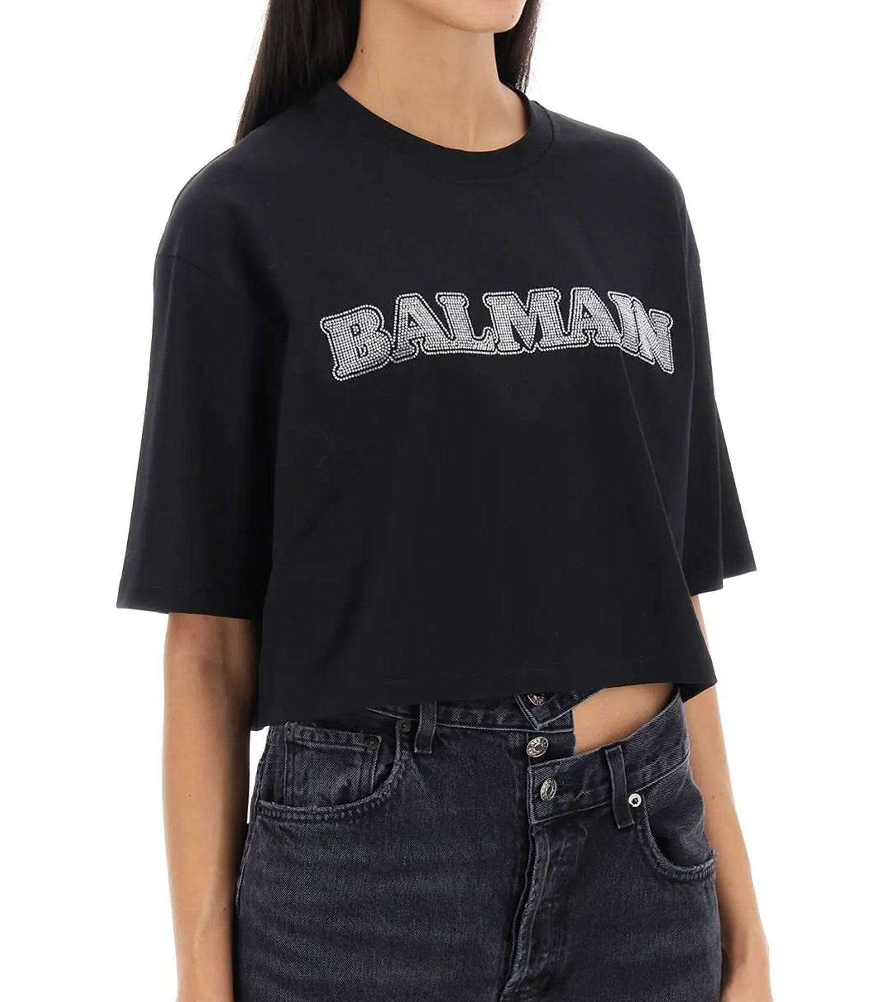 Crystal Logo Cropped T-Shirt