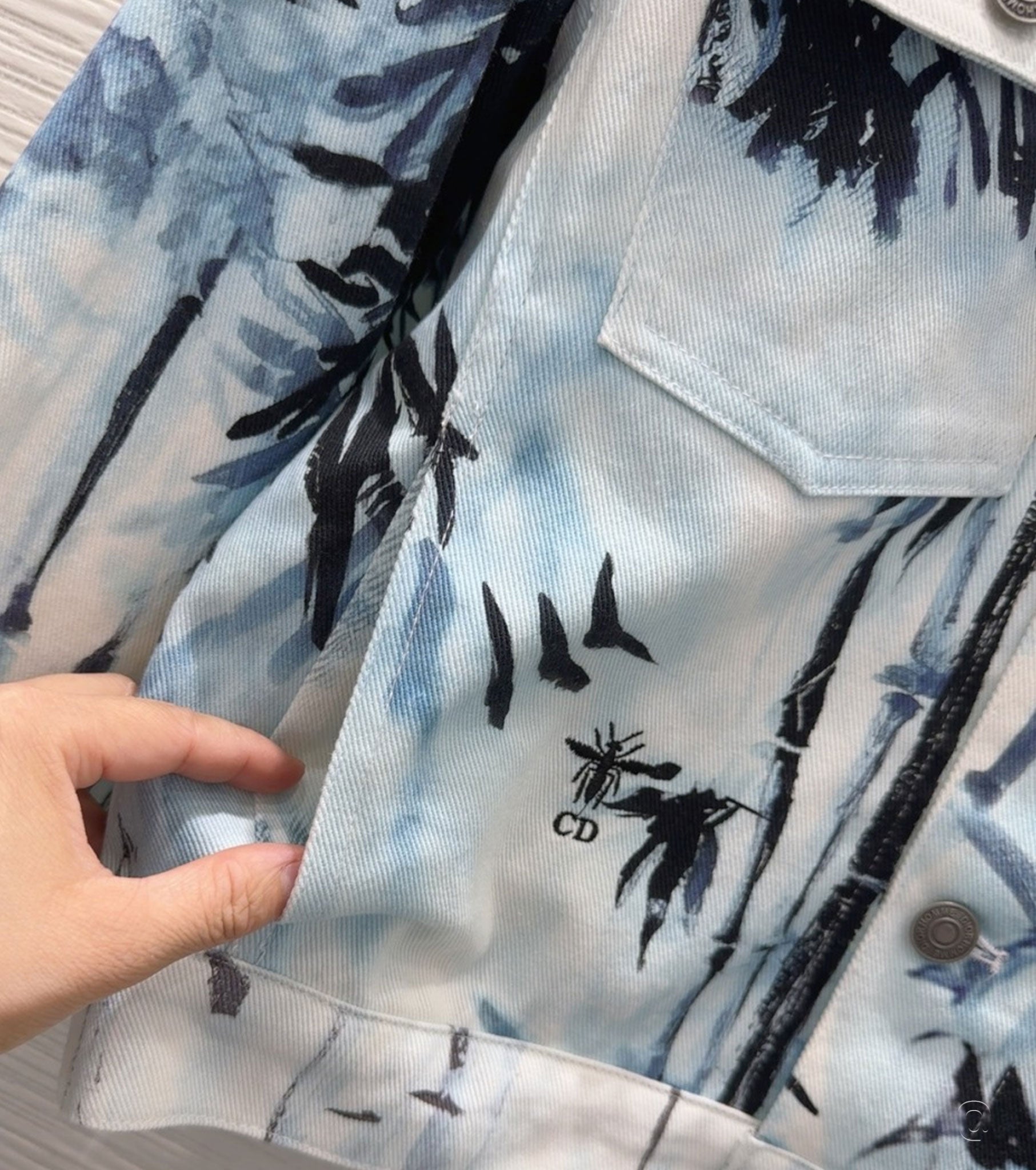 Printed Denim Jacket