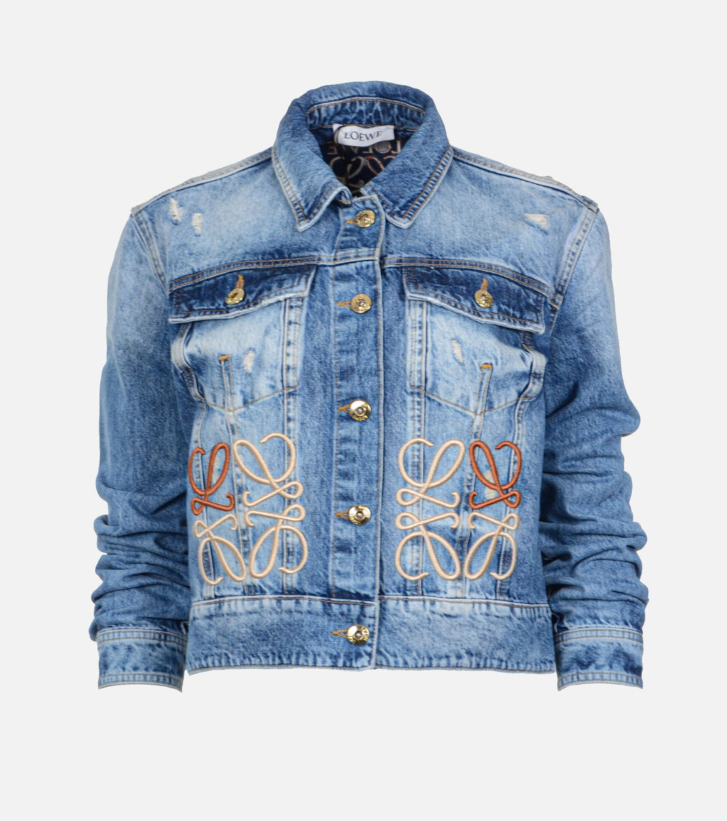 Women Embroidered Denim Jacket