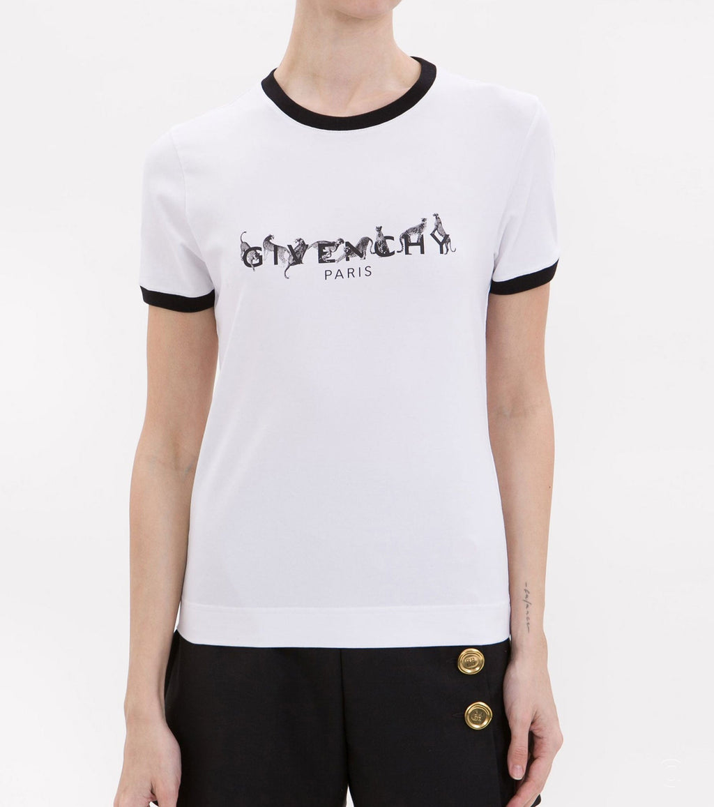 Front of model wear leopard print t-shirt - Fashion Dose