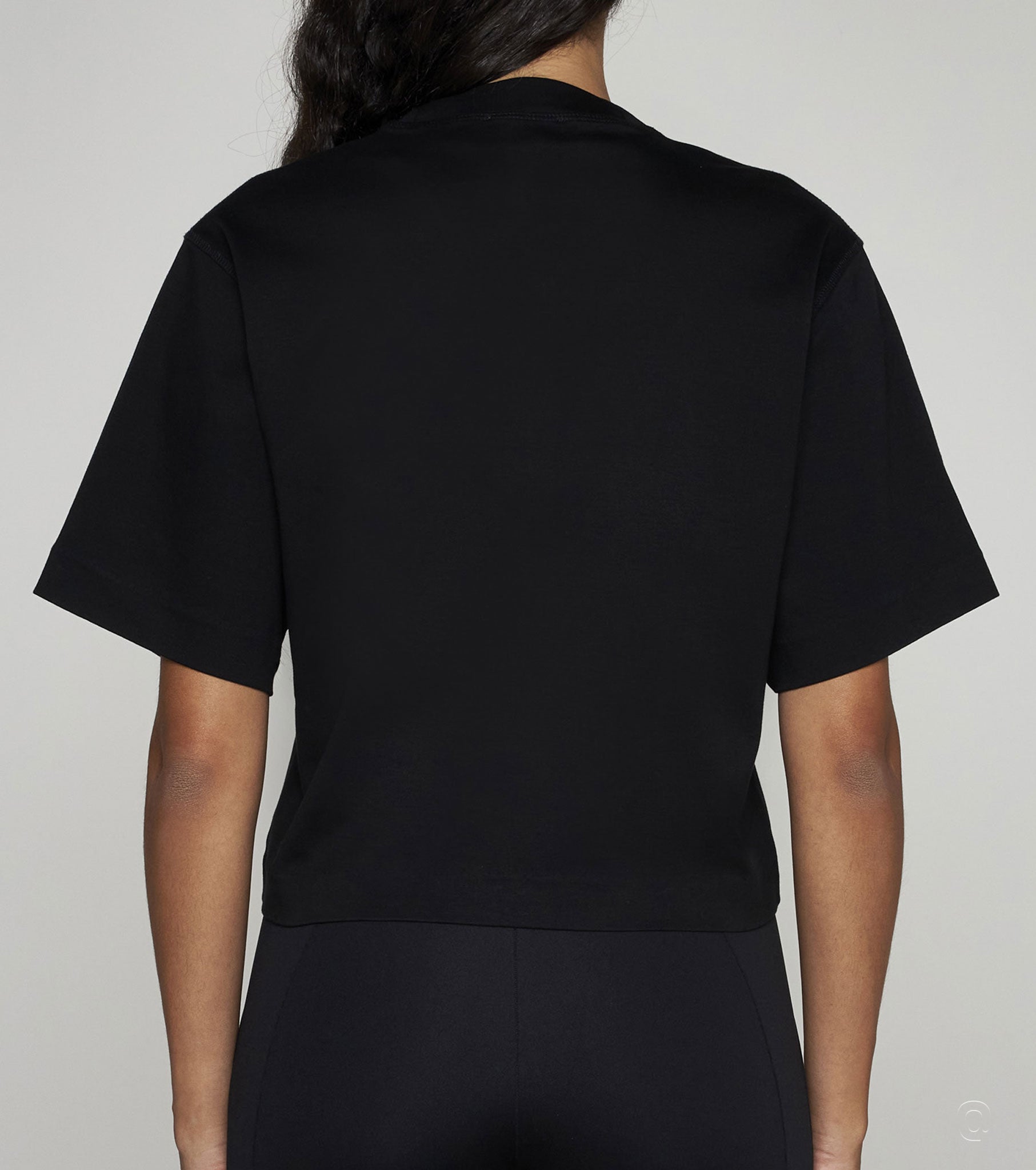 Cotton Cropped T-Shirt OFW5061W